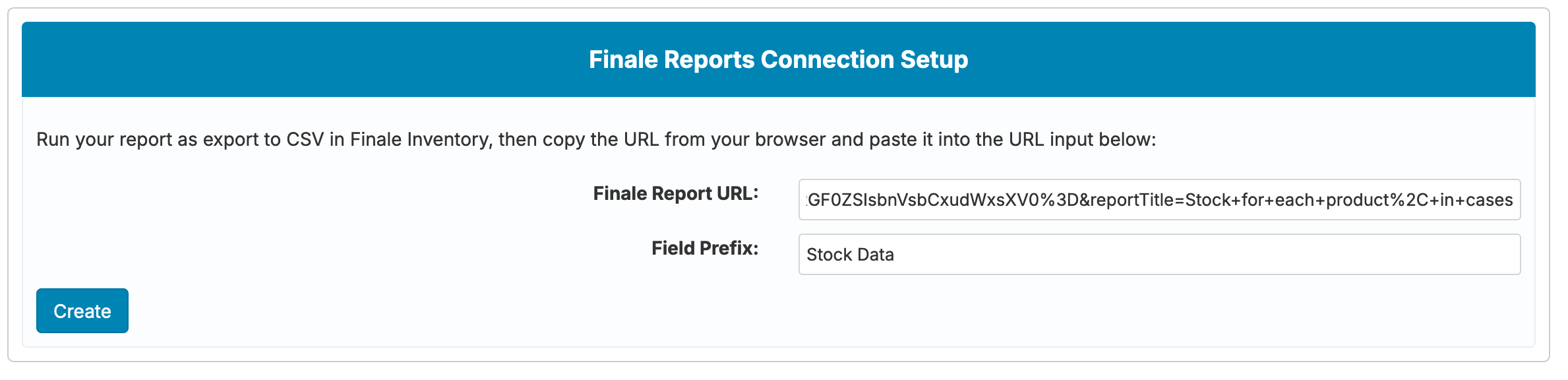 Finale Report Configuration